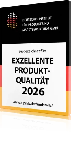 Gütesiegel Exzellente Produktqualität 2026