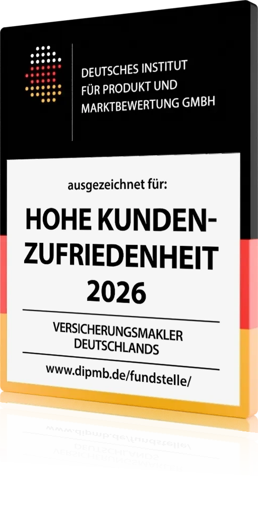 Gütesiegel Hohe Kundenzufriedenheit
2026 Versicherungsmakler